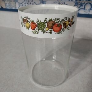 Vintage Pyrex Ware Spice Of Life Glass Storage Canister Container Jar Retro  7"
